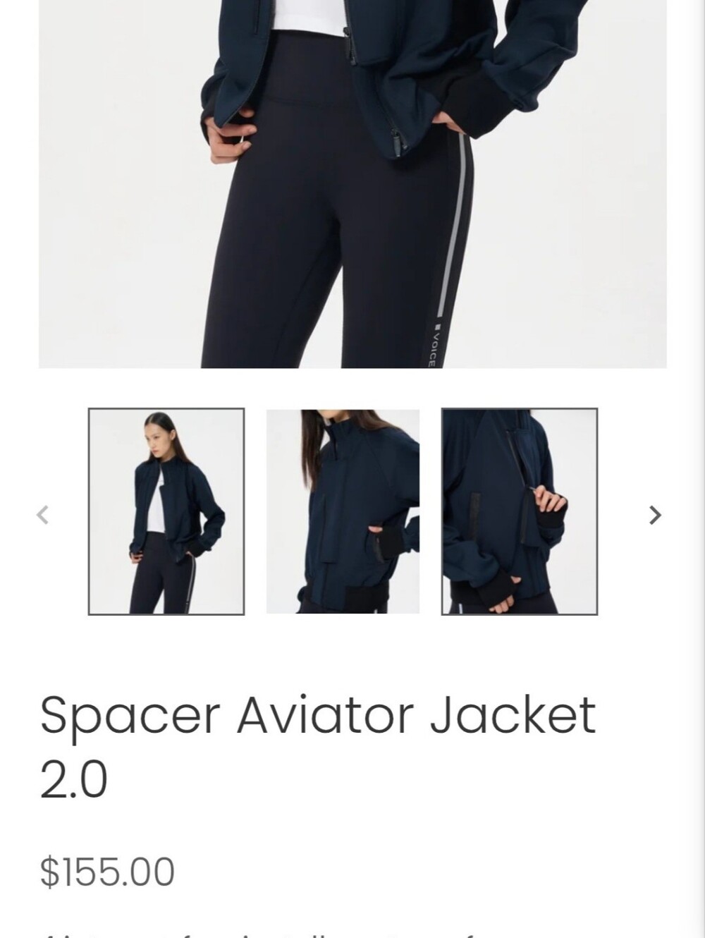 Spacer Aviator Jacket 2.0 - Black